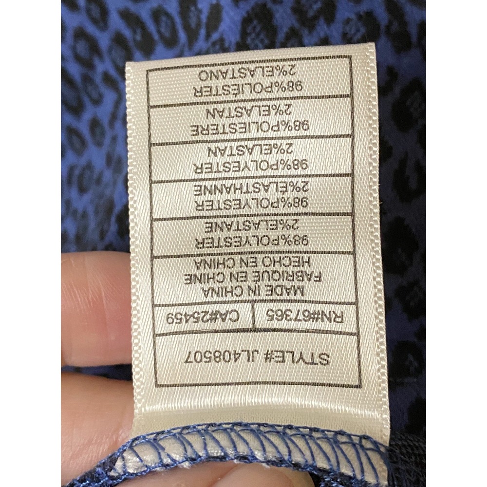 Betsey Johnson Womens Delft Blue Leopard Print Fit and Flare Mini Dress JL408507 - Picture 7 of 9